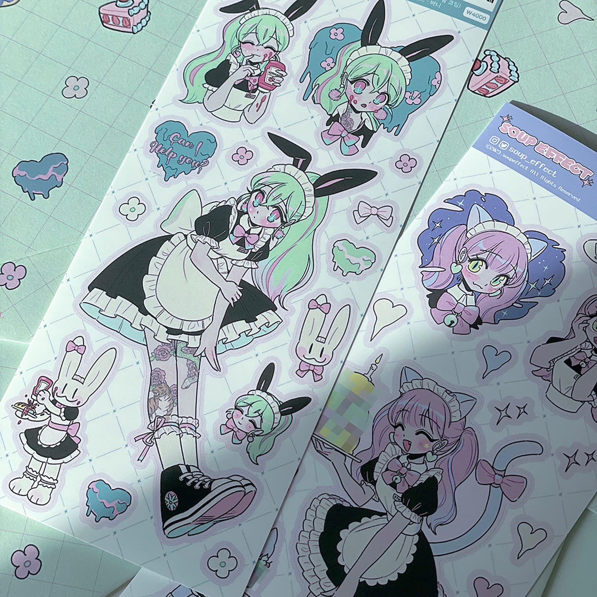 Sticker | soup effect #01 suspicious maid (Lilac Purple)